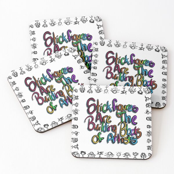 Item preview, Stick Figures Are The Building Blocks of Artists designed and sold by Pelagic-era48.