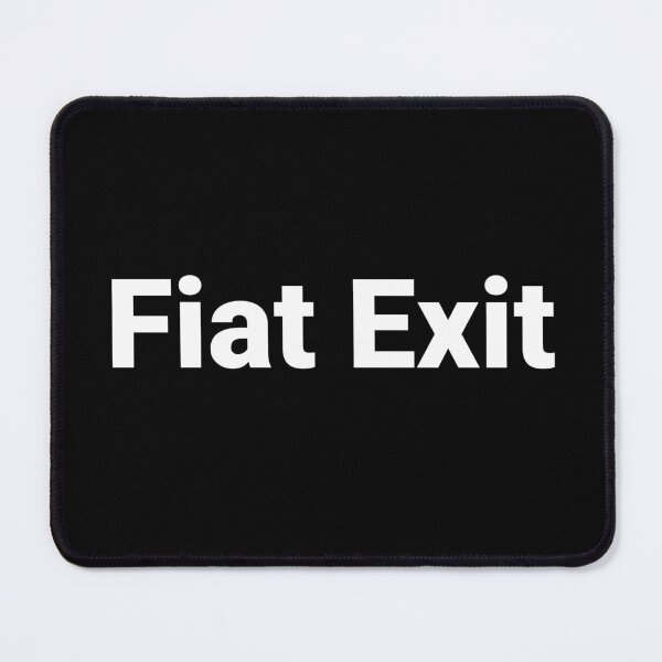 Item preview, Fiat Exit designed and sold by Text-based T-Shirts and Gifts.