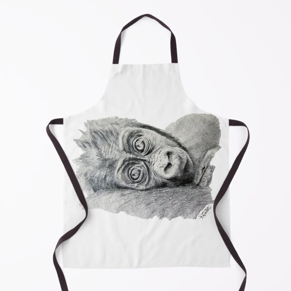 Item preview, Glance of baby gorilla designed and sold by SerenArtinOz.
