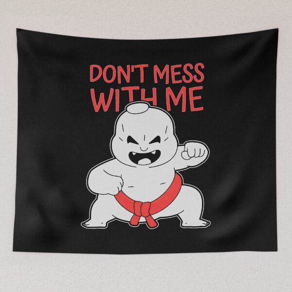 Item preview, Don't mess with me Small but Powerful Fighter in Black and Red designed and sold by SplashTastic.