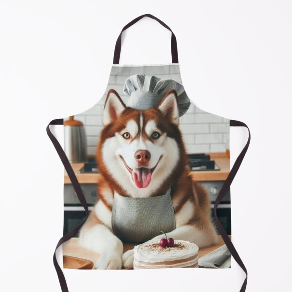 Item preview, Brown & White Husky Baking Cake in kitchen designed and sold by Hello Llama.