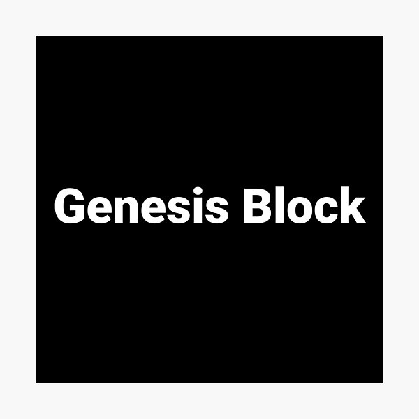 Artikel-Vorschau von Genesis-Block, designt und verkauft von Text-based T-Shirts and Gifts.