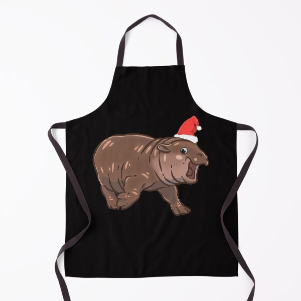 Item preview, Angry Moo Deng Hippo - Christmas Edition designed and sold by blackbean21.
