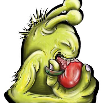 Artwork thumbnail, Droid Eating An Apple by snohock