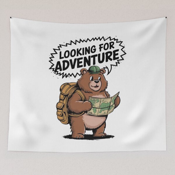 Item preview, Bear looking For Adventure designed and sold by lemurdesigns.