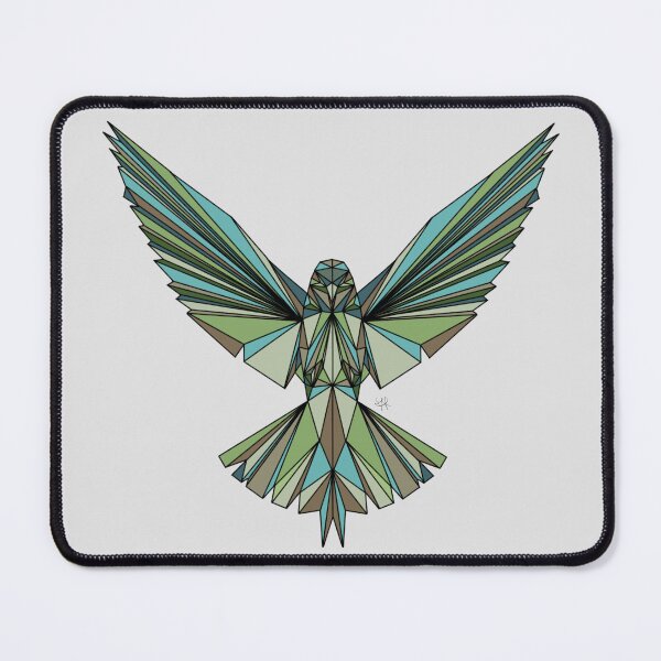 Item preview, Geometric Bird - Green and Brown Tones designed and sold by YaraCreatyque.