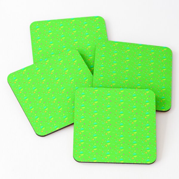 Item preview, Bright neon green stylish dot pattern |  Abstract vibrant colourful green dots designed and sold by lausn.
