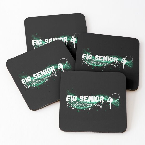 Item preview, FIG Senior Rhythmic Gymnast Green & White designed and sold by DSurwill.