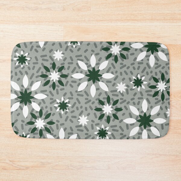 Item preview, White and Green Floral designed and sold by Ravenbluff.