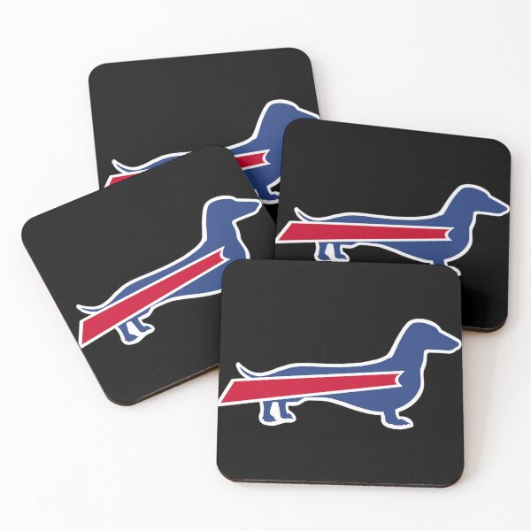 Item preview, Buffalo Bills Dachshund-1 designed and sold by LeslieLester.