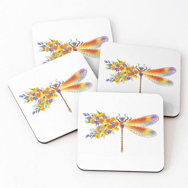 Item preview, Yellow flower dragonfly designed and sold by Blackmoon9.