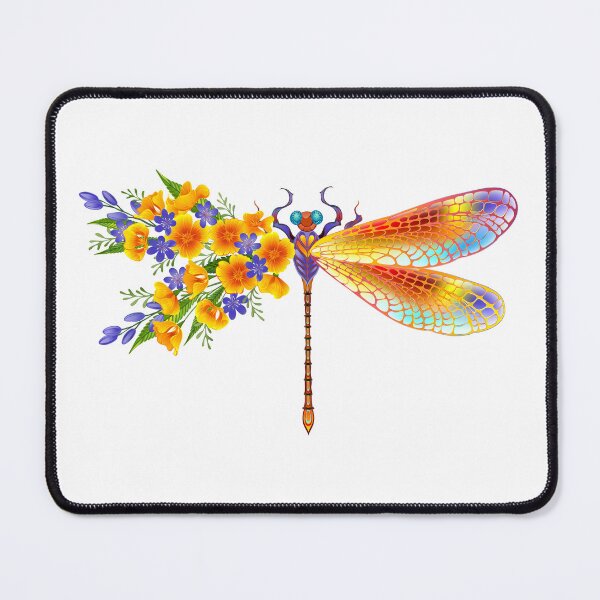 Item preview, Yellow flower dragonfly designed and sold by Blackmoon9.