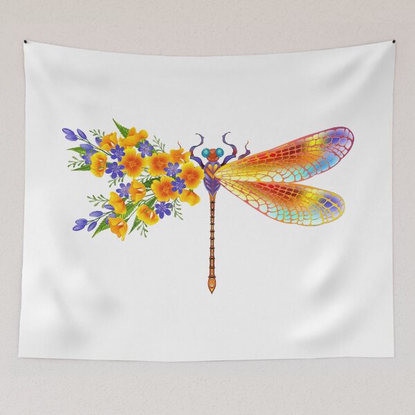 Item preview, Yellow flower dragonfly designed and sold by Blackmoon9.