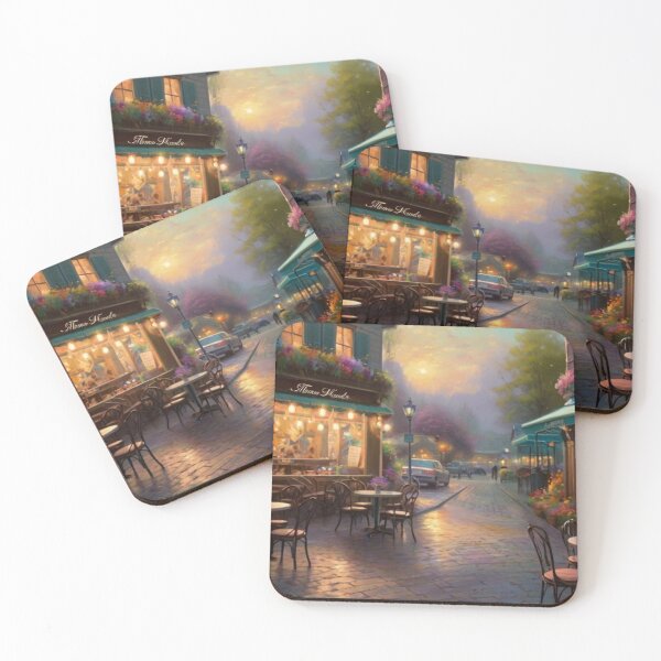 Item preview, A Café Retreat Along a Spring Street designed and sold by BlareBlare.