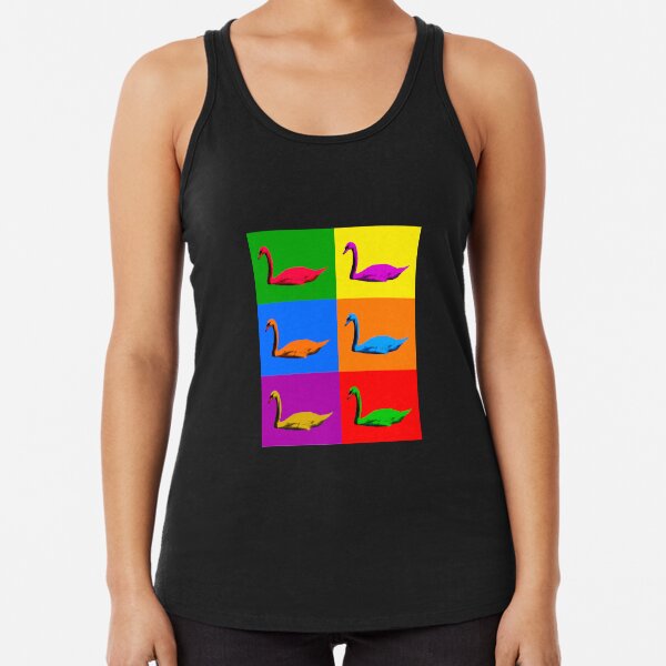 Warhol Pride Swans Racerback Tank Top