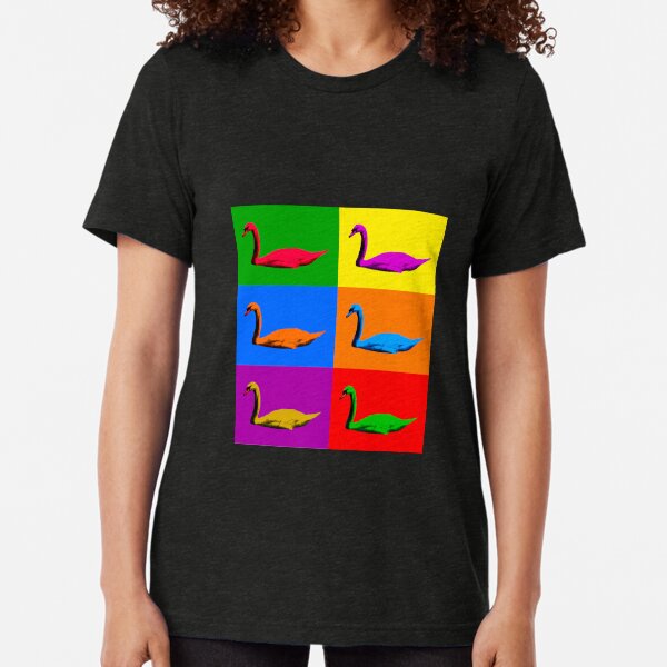 Warhol Pride Swans Tri-blend T-Shirt