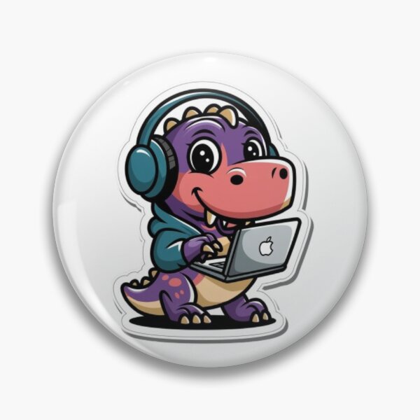 Item preview, Dinosaur on Mac designed and sold by 123ks.