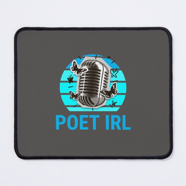 Item preview, Poet IRL blue butterflies poetry microphone designed and sold by stuffaf.