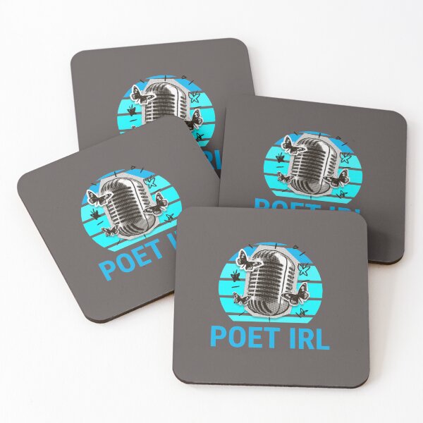 Item preview, Poet IRL blue butterflies poetry microphone designed and sold by stuffaf.