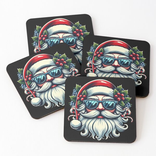 Item preview, Santa Face Retro Sunglasses Christmas (Cool Yule Santa Tee) t-Shirts designed and sold by sappanew.