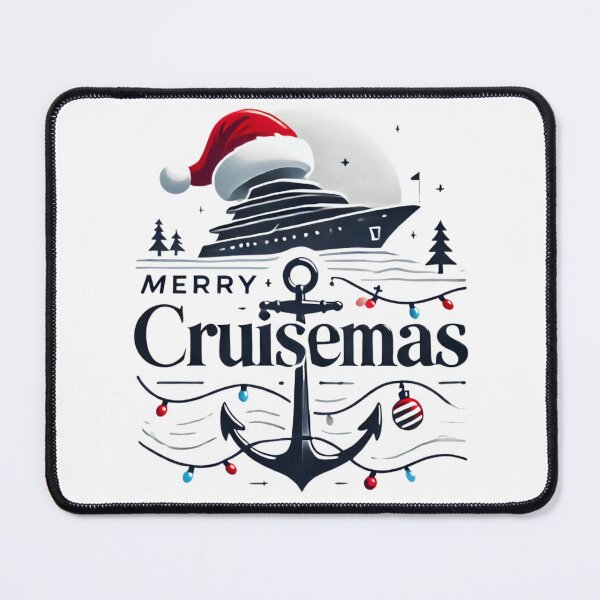 Item preview, Merry Cruisemas Holiday Nautical Design with Santa Hat designed and sold by Bankza.