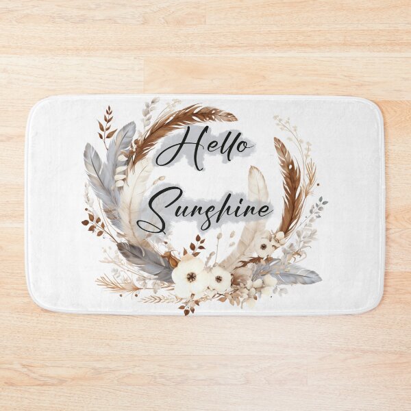 Item preview, ‘Hello Sunshine’ Floral Boho Wreath designed and sold by Chestnut Falls Studio.