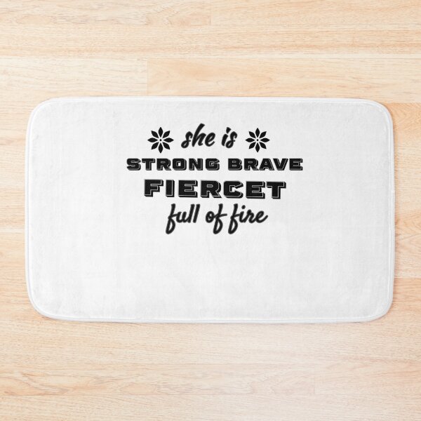 Item preview, She is Strong, Brave, Fierce, and Full of Fire designed and sold by ingolekiran.