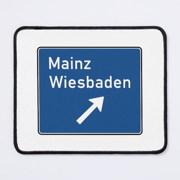 Item preview, Mainz Wiesbaden Blue Signage designed and sold by PING 999 STUDIO.
