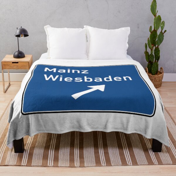 Item preview, Mainz Wiesbaden Blue Signage designed and sold by RvinJo8.