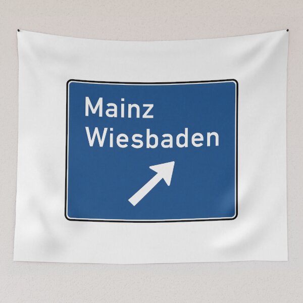 Item preview, Mainz Wiesbaden Blue Signage designed and sold by RvinJo8.