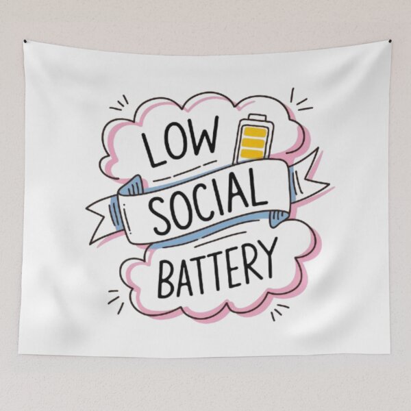 Item preview, Low Social Battery designed and sold by 123ks.