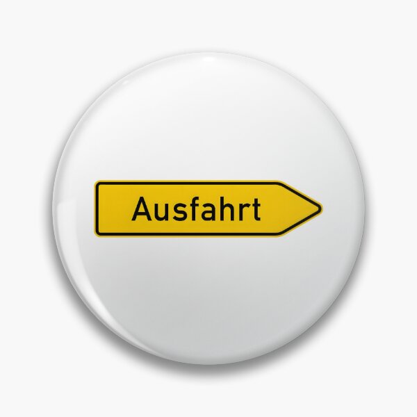Item preview, Ausfahrt Yellow German Signage designed and sold by RvinJo8.