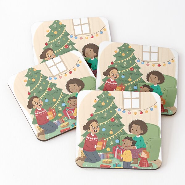 Item preview, Heartwarming Family Christmas Tree Sticker designed and sold by FluffyPeels.