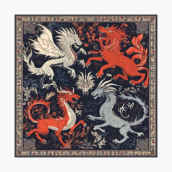 Item preview, Dragons of Medieval Legend designed and sold by LonesomeKnight.