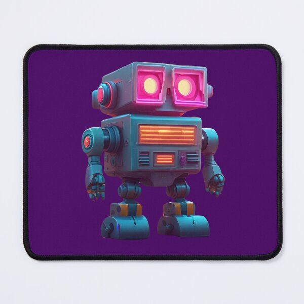 Item preview, Retro Robot With Pink Glowing Eyes designed and sold by UNK-Fatigues.