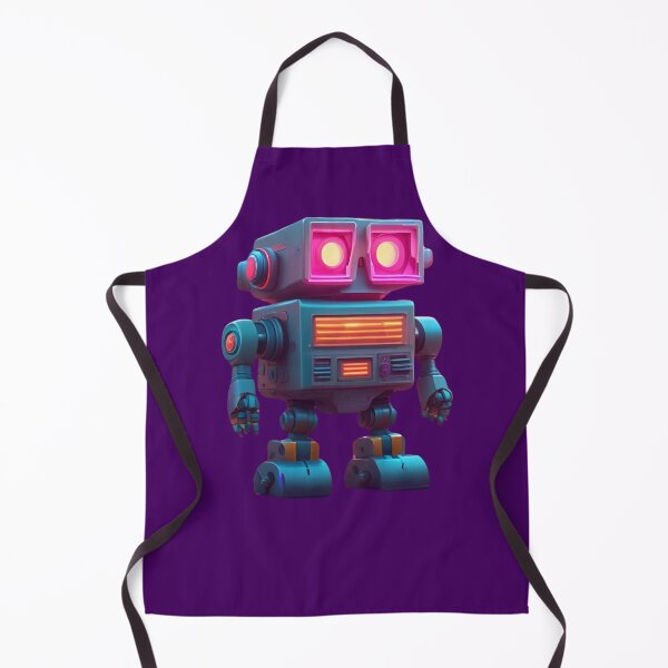 Item preview, Retro Robot With Pink Glowing Eyes designed and sold by UNK-Fatigues.