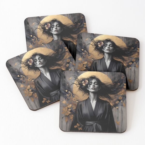 Item preview, Gold leaf Kymono designed and sold by Vibranta Studio.