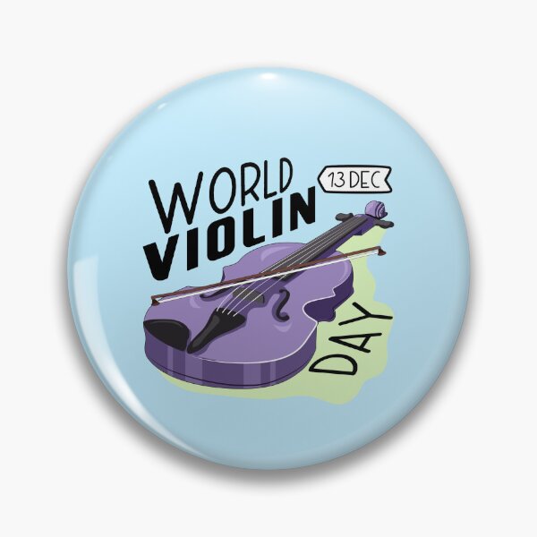 Item preview, 13 December World Violin Day - Wacky Holidays designed and sold by ChemicalXShop.