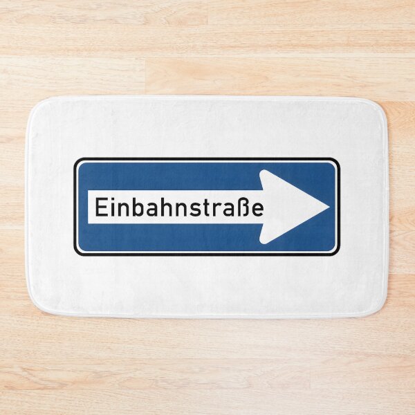 Item preview, Einbahnstraße German Signage designed and sold by PING 999 STUDIO.