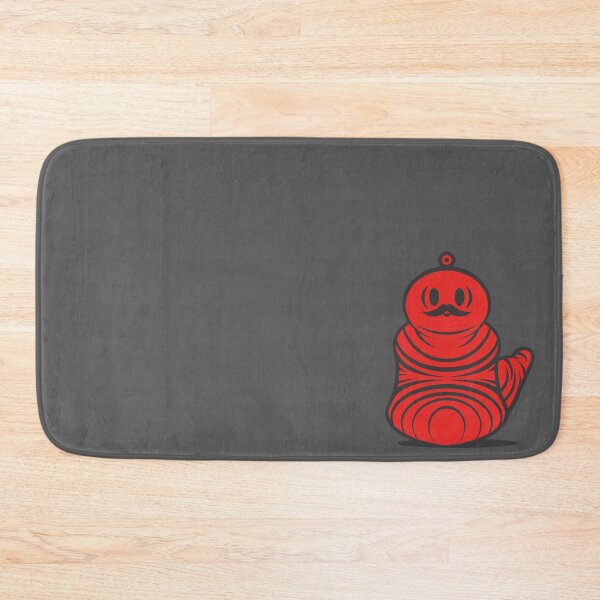 Item preview, Red worm larva with mustache designed and sold by Verro Riezie.