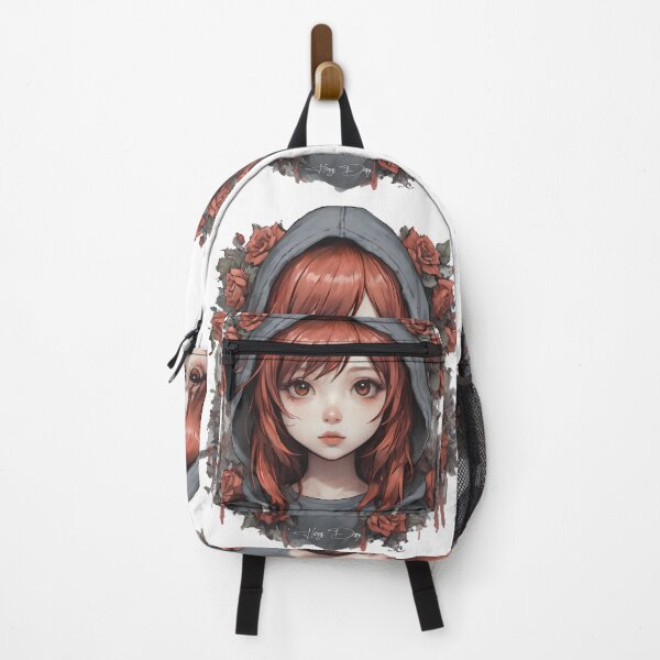 Item preview, Anime Girl whit red hair and roses designed and sold by heggis030.