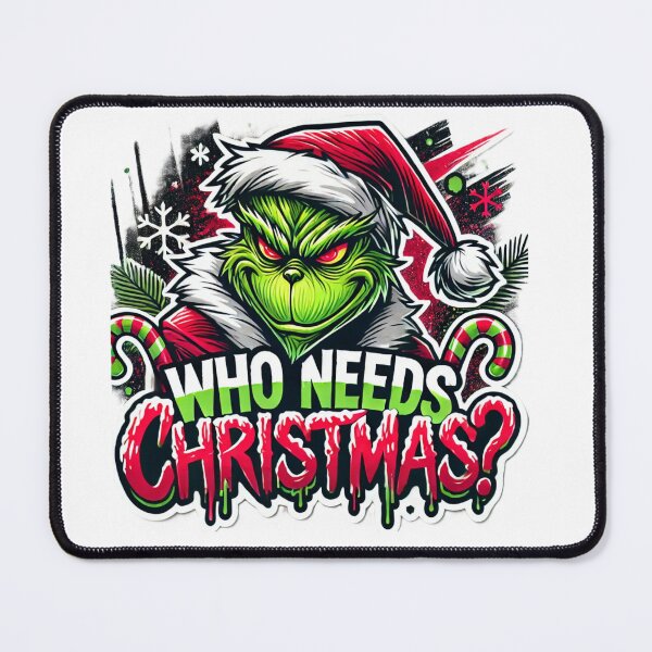 Item preview, Who Needs Christmas? - Edgy Holiday Sticker designed and sold by WooshiArt.