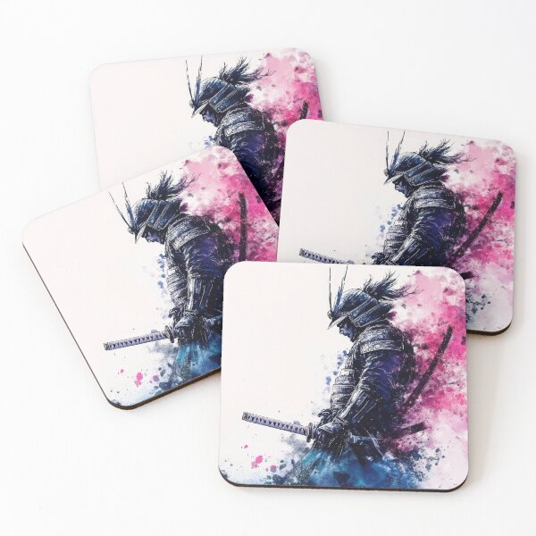 Item preview, Abstract illustration of a samurai with color splashes designed and sold by Sergii Davydenko.