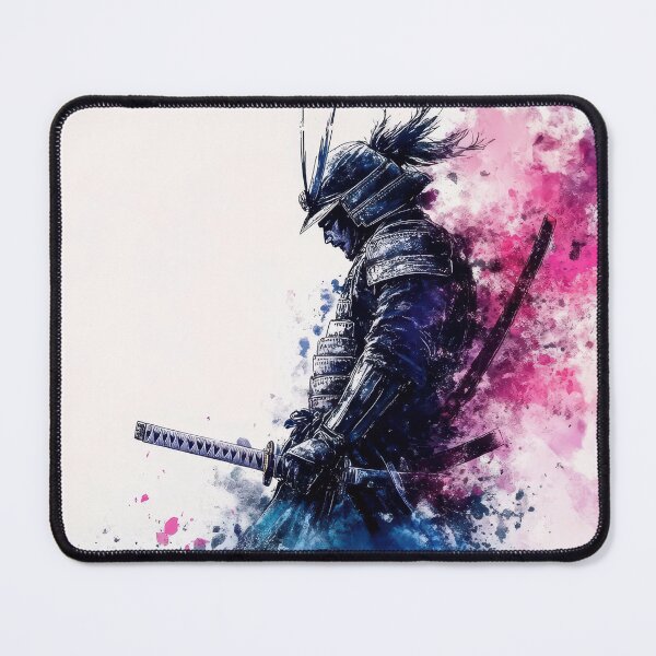 Item preview, Abstract illustration of a samurai with color splashes designed and sold by Sergii Davydenko.