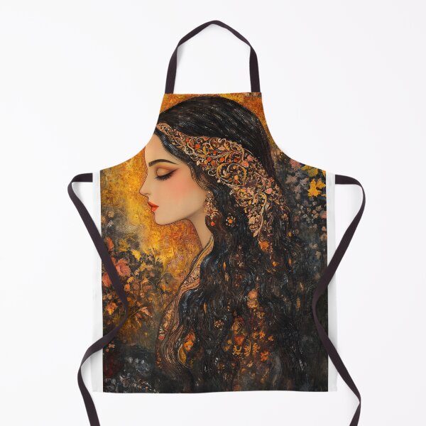 Item preview, Elegant Portrait of Woman in Floral Headpiece, Sunset designed and sold by Artessie.