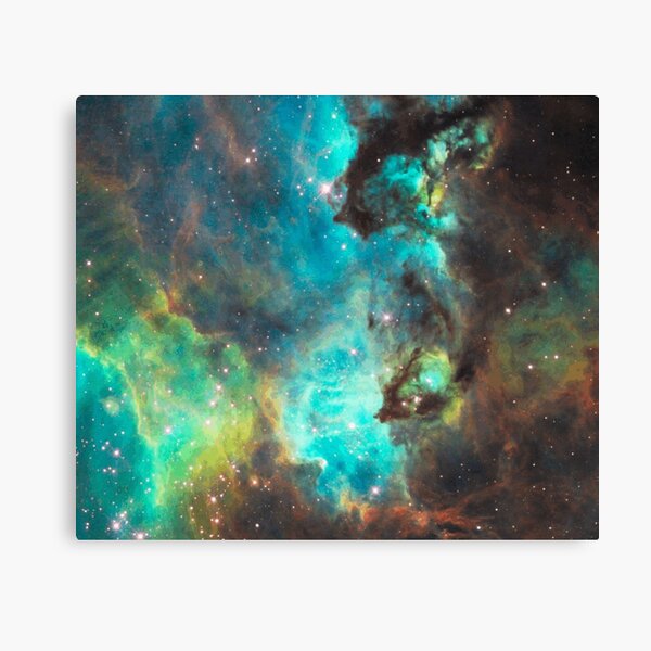 Green Galaxy Canvas Print
