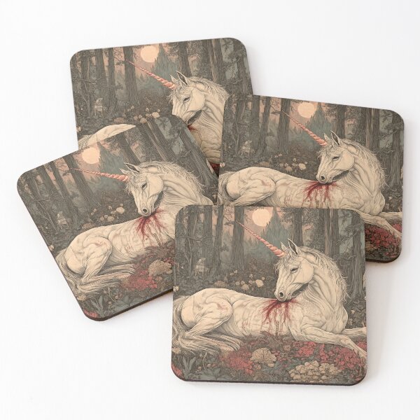 Item preview, Wounded Unicorn in Enchanted Forest designed and sold by LonesomeKnight.