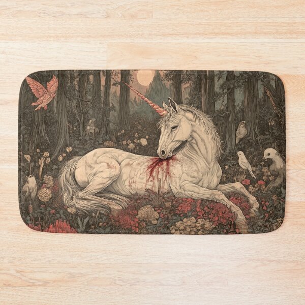 Item preview, Wounded Unicorn in Enchanted Forest designed and sold by LonesomeKnight.