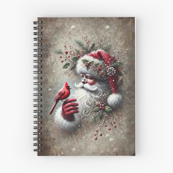 Item preview,  Rustic Santa with Cardinal designed and sold by MarinaFila.