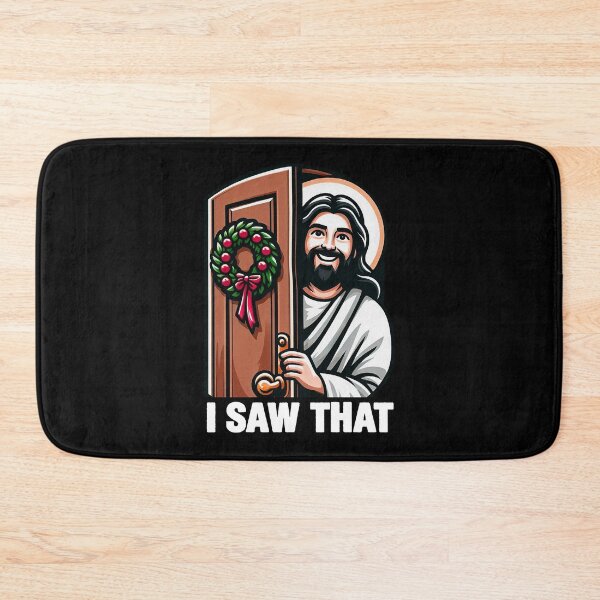 Item preview, I Saw That Jesus Christ Christmas Wreath designed and sold by plushism.